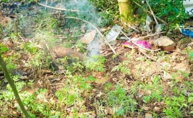 PeaceTrees Vietnam in Quang Binh successfully removed and destroyed a burning White Phosphorous rocket near Quan Hau market, Quan Hau townlet, Quang Ninh district